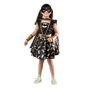Rubies DC Comics Batgirl Sequin Halloween Costume Size Girls 3T 4T NWT